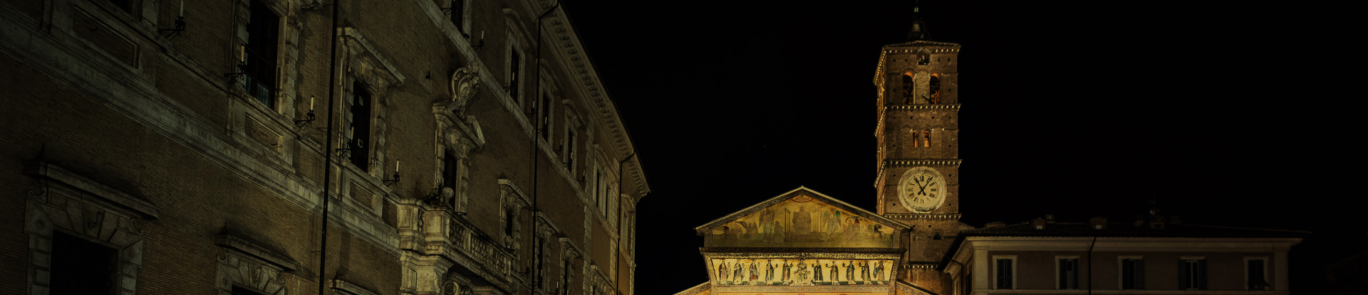 Acea, l'illuminazione della Basilica di Santa Maria in Trastevere