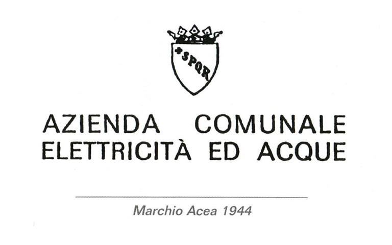 Immagine del primo logo di Acea
