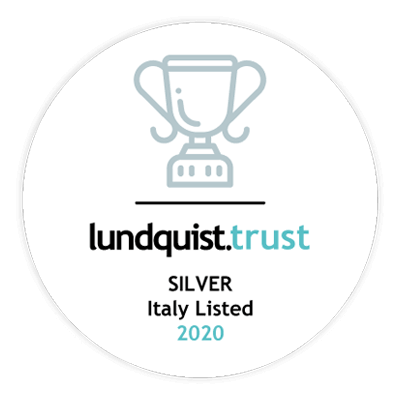 Logo che classifica a livello silver il Gruppo Acea SpA nella Lunquist Trust 2020