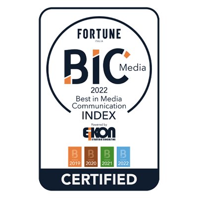 Logo del premio Fortune Best in Media Communication Index vinto da Gruppo Acea SpA