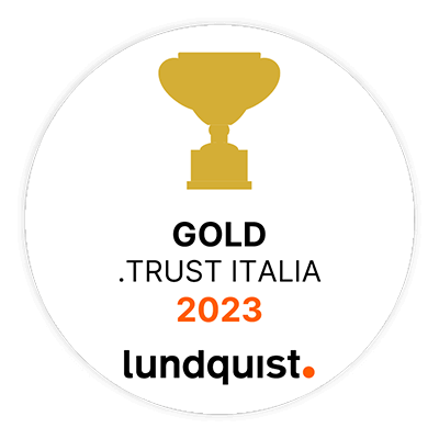 Logo that ranking Acea SpA Group in Lunquist Trust at gold level