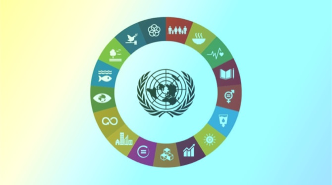 17 obiettivi SDG delle nazioni unite per sviluppo sostenibile 