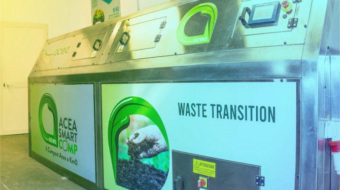 compostiera smartcomp per rifiuti organici di acea innovation