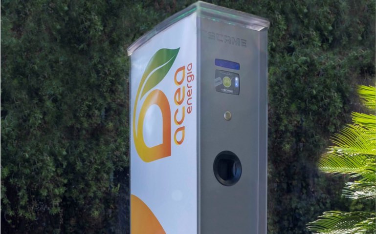 acea innovation electric vehicle charging point