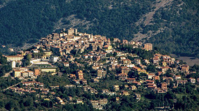 Foto panoramica di Ciciliano