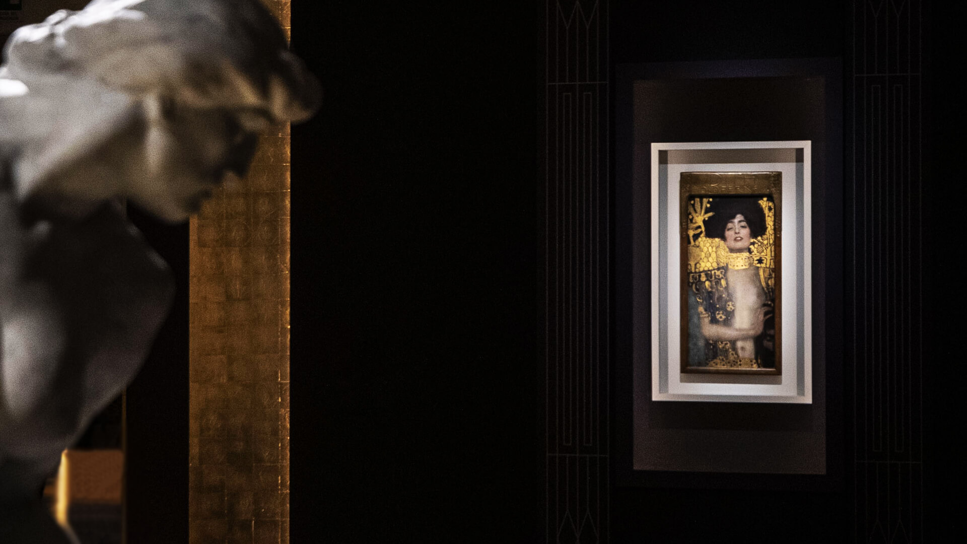 Immagine del dipinto Giuditta I una delle opere di Klimt esposte nella mostra a Roma
