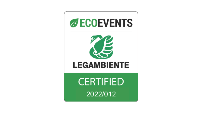 Logo ecoevents of legaambiente with which the Acea Green Cup has been certified