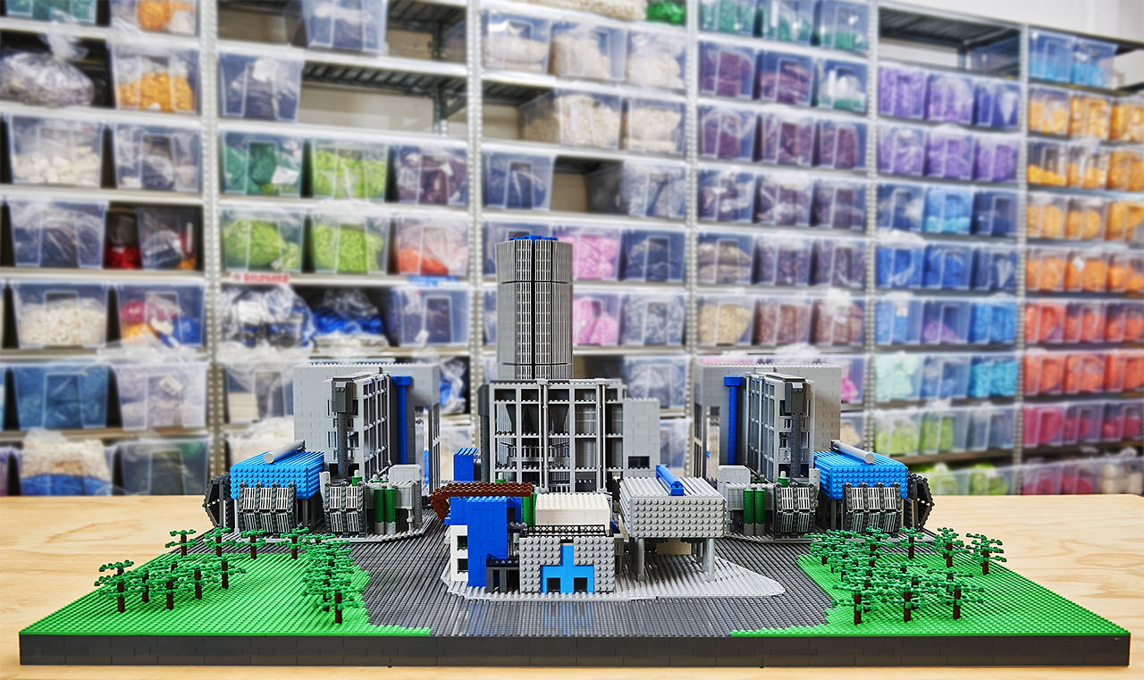 An Acea plant built with the Lego bricks
