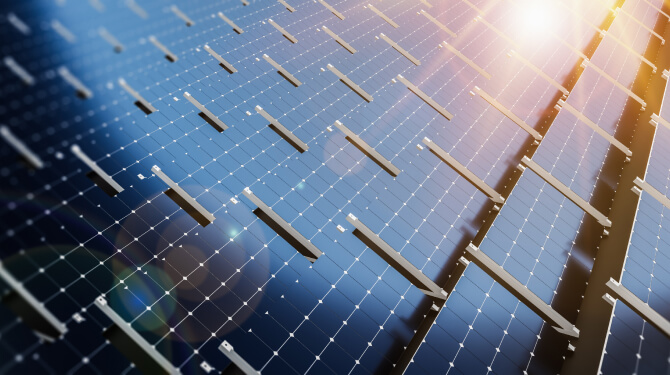 Photovoltaic panels to fight climate change